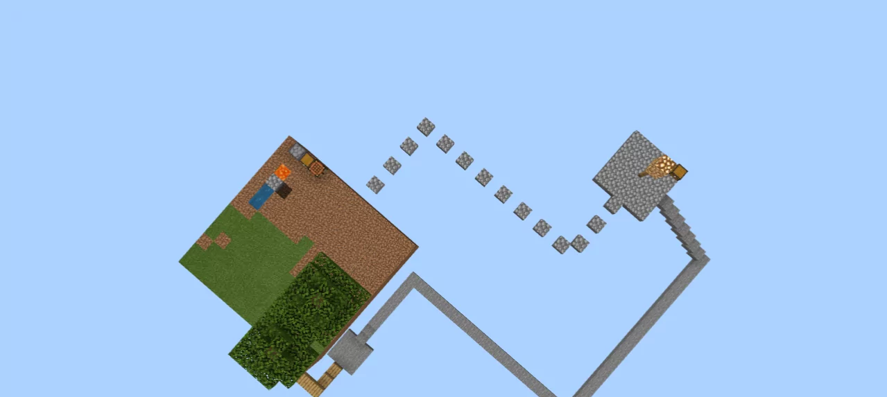 Карта Скайблок в Minecraft PE 1.18 и 1.18.0